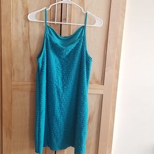 Fun Turquoise Swim Suit Cover Up